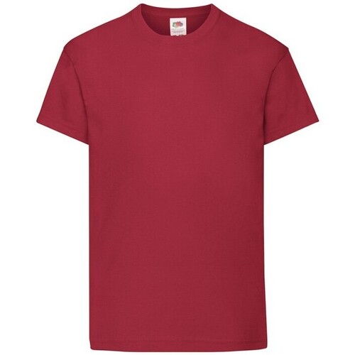 Abbigliamento Unisex bambino T-shirt & Polo Fruit Of The Loom Original Rosso