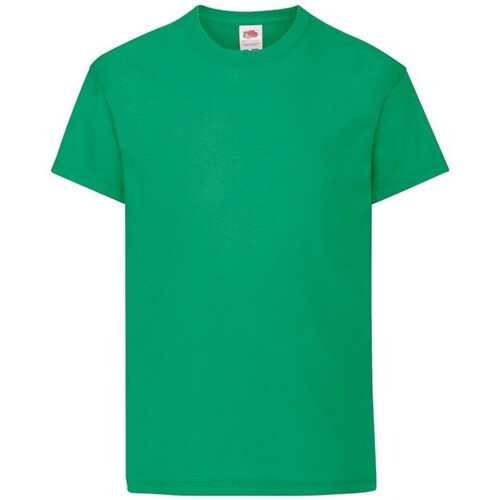 Abbigliamento Unisex bambino T-shirt maniche corte Fruit Of The Loom 61019 Verde
