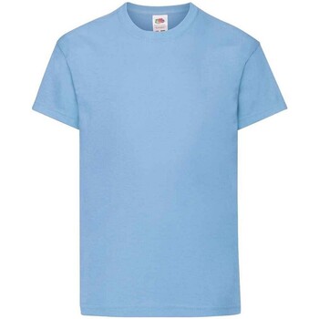Abbigliamento Unisex bambino T-shirt maniche corte Fruit Of The Loom Original Blu