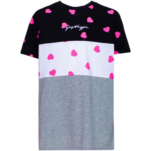 Abbigliamento Donna T-shirts a maniche lunghe Hype Tri Scatter Heart Nero