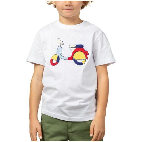 Abbigliamento Bambino T-shirt maniche corte Scotta  Bianco