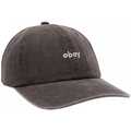 Image of Cappellino Obey Pigment lowercase 6 panel stra
