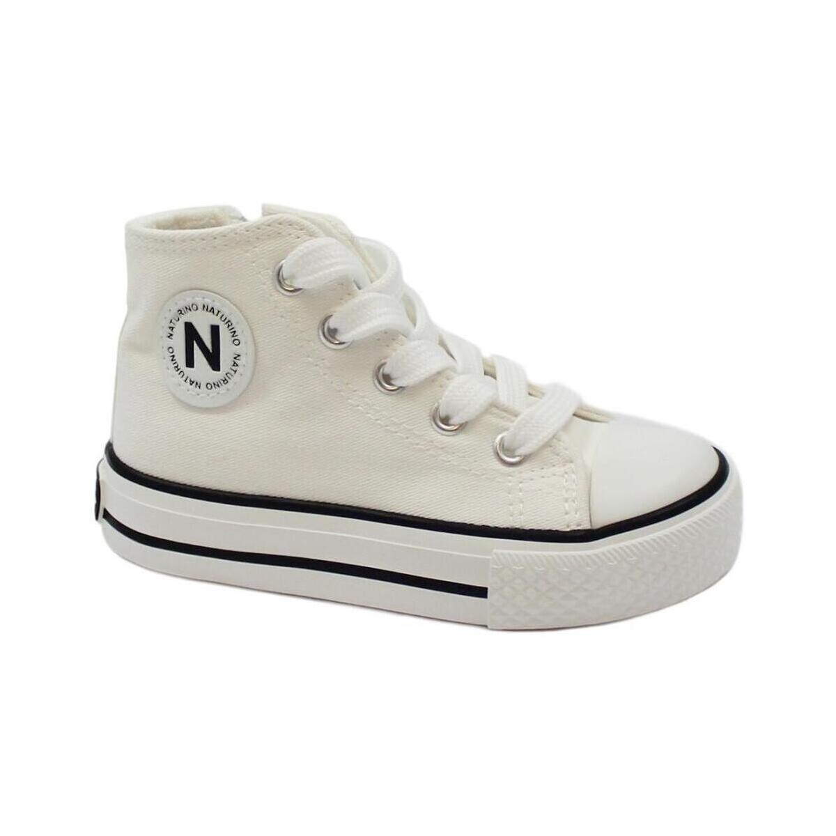 Scarpe Unisex bambino Sneakers alte Naturino NAT-E24-18270-WH-a Bianco