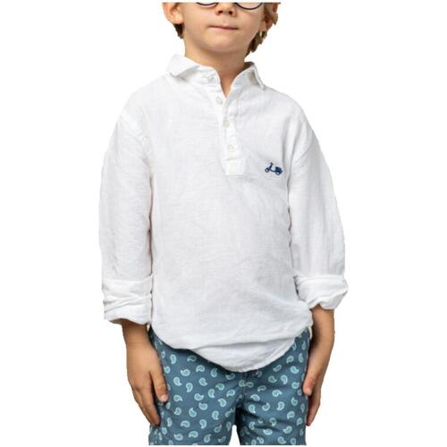 Abbigliamento Bambino Camicie maniche lunghe Scotta  Bianco