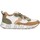Scarpe Uomo Sneakers Voile Blanche Club01 suede nylon beige white Marrone