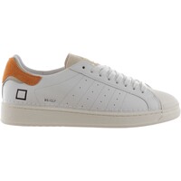 Scarpe Uomo Sneakers Date 149097 Bianco - Arancio