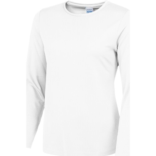 Abbigliamento Donna T-shirts a maniche lunghe Awdis Cool JC012 Bianco