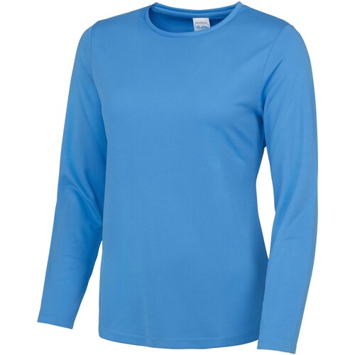 Abbigliamento Donna T-shirts a maniche lunghe Awdis Cool JC012 Blu