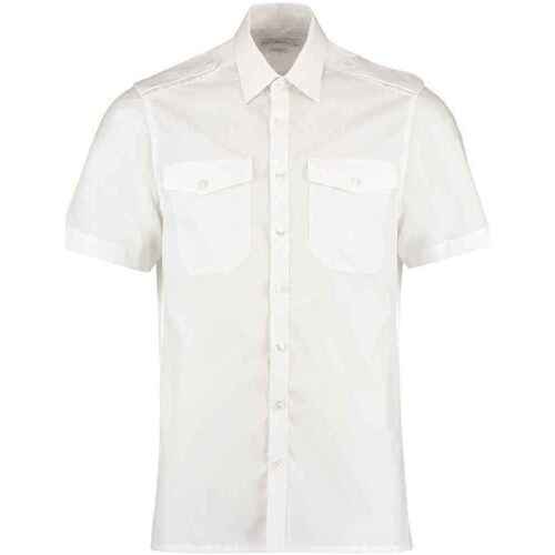 Abbigliamento Uomo Camicie maniche corte Kustom Kit K133 Bianco