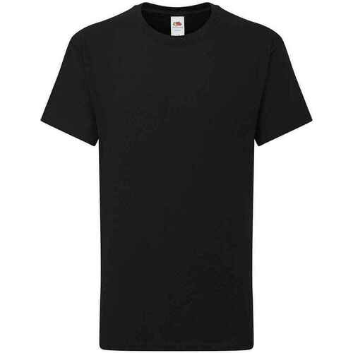 Abbigliamento Unisex bambino T-shirt & Polo Fruit Of The Loom Iconic 195 Nero