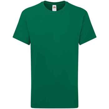 Abbigliamento Unisex bambino T-shirt maniche corte Fruit Of The Loom Iconic 195 Verde