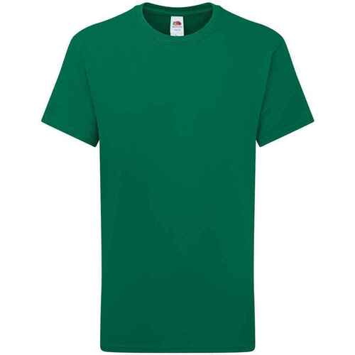 Abbigliamento Unisex bambino T-shirt maniche corte Fruit Of The Loom Iconic 195 Verde