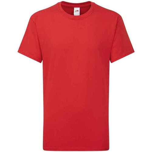 Abbigliamento Unisex bambino T-shirt maniche corte Fruit Of The Loom Iconic 195 Rosso