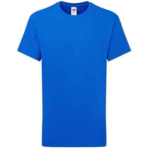 Abbigliamento Unisex bambino T-shirt maniche corte Fruit Of The Loom Iconic 195 Blu