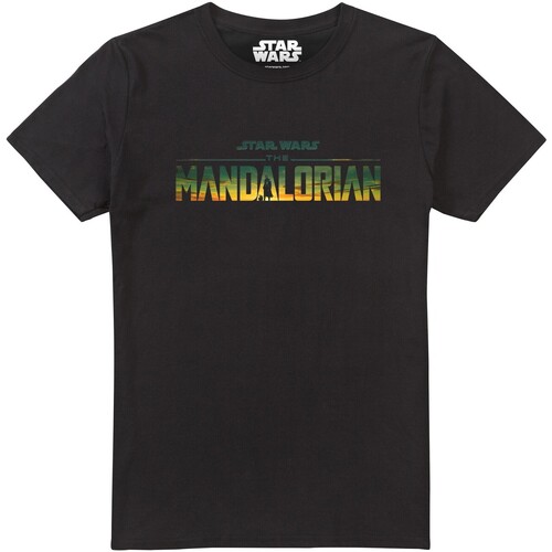 Abbigliamento Uomo T-shirts a maniche lunghe Star Wars: The Mandalorian TV2843 Nero
