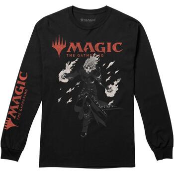 Abbigliamento Uomo T-shirts a maniche lunghe Magic The Gathering Chandra Fire Nero