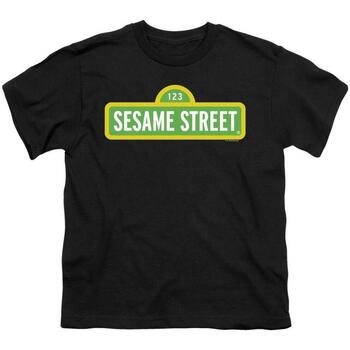 Abbigliamento Unisex bambino T-shirt maniche corte Sesame Street TV2964 Nero