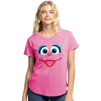 Abbigliamento Donna T-shirts a maniche lunghe Sesame Street TV2966 Viola