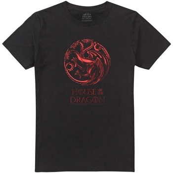 Abbigliamento Uomo T-shirts a maniche lunghe House Of The Dragon Fire & Blood Nero