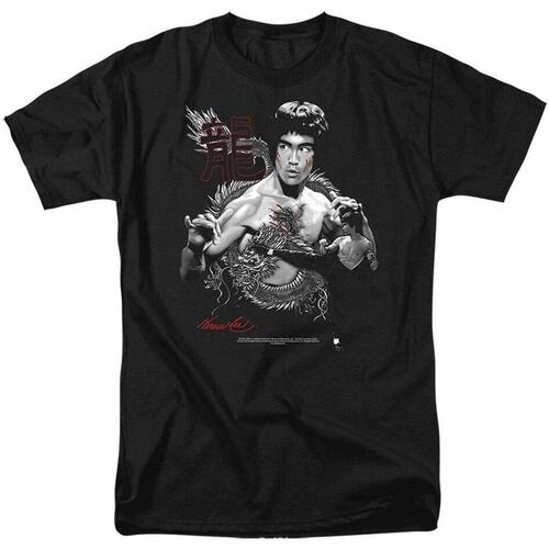 Abbigliamento Uomo T-shirts a maniche lunghe Bruce Lee TV2987 Nero