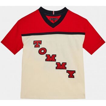 Image of T-shirt & Polo Tommy Hilfiger KB0KB08676 VARSITY TEE-0KS RED/WHITE