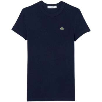 Abbigliamento Donna T-shirt & Polo Lacoste T-Shirt e Polo Donna  TF7218 166 Blu Blu