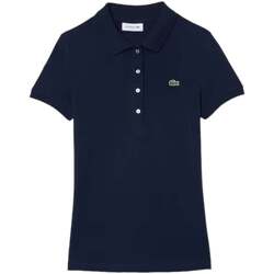 Abbigliamento Donna T-shirt & Polo Lacoste T-Shirt e Polo Donna  DF3443 166 Blu Blu