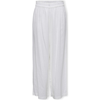 Abbigliamento Donna Pantaloni Only Noos Tokyo Linen Trousers - Bright White Bianco