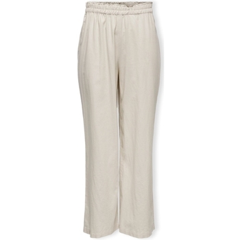 Image of Pantaloni Only Noos Trousers Tokyo Linen - Moonbeam