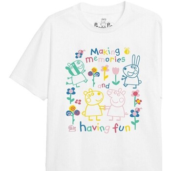 Abbigliamento Bambina T-shirts a maniche lunghe Dessins Animés Fun  Friends Bianco