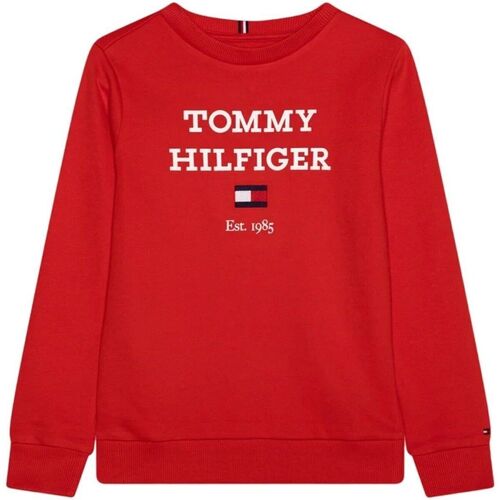 Abbigliamento Bambino Felpe Tommy Hilfiger KB0KB08713 - LOGO SWEAT-XND FIERCE RED Rosso