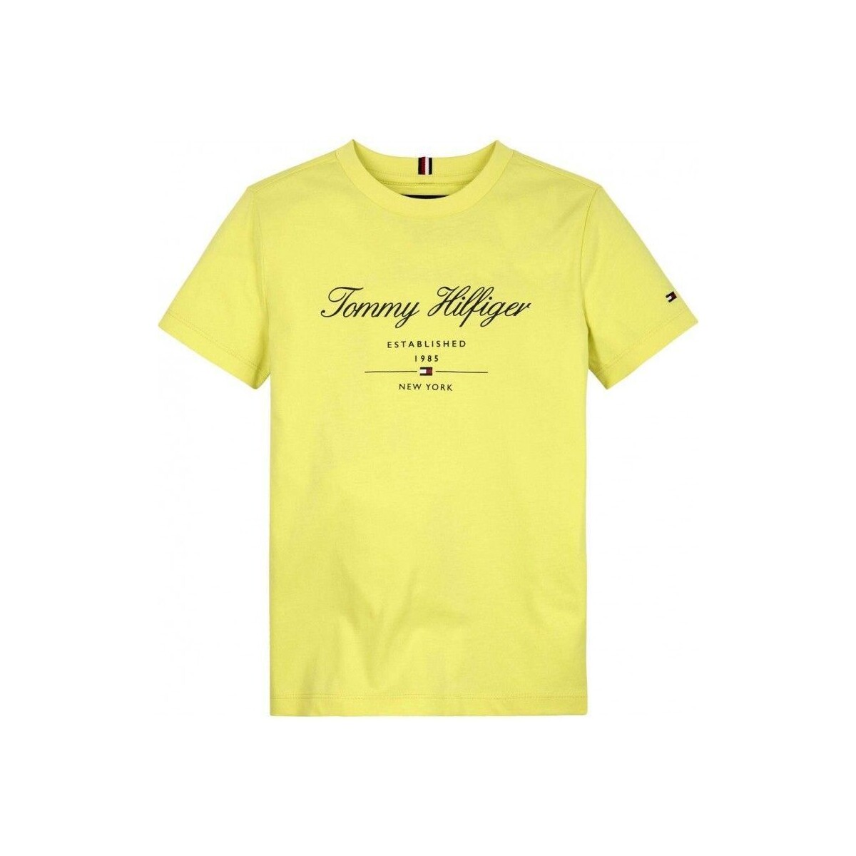Abbigliamento Unisex bambino T-shirt & Polo Tommy Hilfiger KB0KB08803-ZIN YELLOW TULIP Giallo