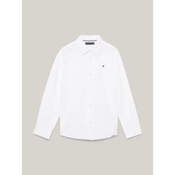 Abbigliamento Bambino Camicie maniche lunghe Tommy Hilfiger KB0KB08734 WAFFLE SHIRT-YBR WHITE Bianco