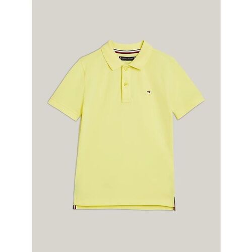 Abbigliamento Bambino T-shirt & Polo Tommy Hilfiger KB0KB09103 FLAG POLO-ZIN YELLOW TULP Giallo