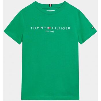 Abbigliamento Unisex bambino T-shirt & Polo Tommy Hilfiger KS0KS00397 ESSENTIAL TEE-L4B OLYMPIC GREEN Verde