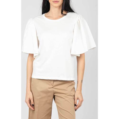 Abbigliamento Donna T-shirt maniche corte Solotre M1B0057 BIANCO Bianco