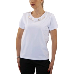 Abbigliamento Donna Top / T-shirt senza maniche Alviero Martini 0770/JC71 Bianco
