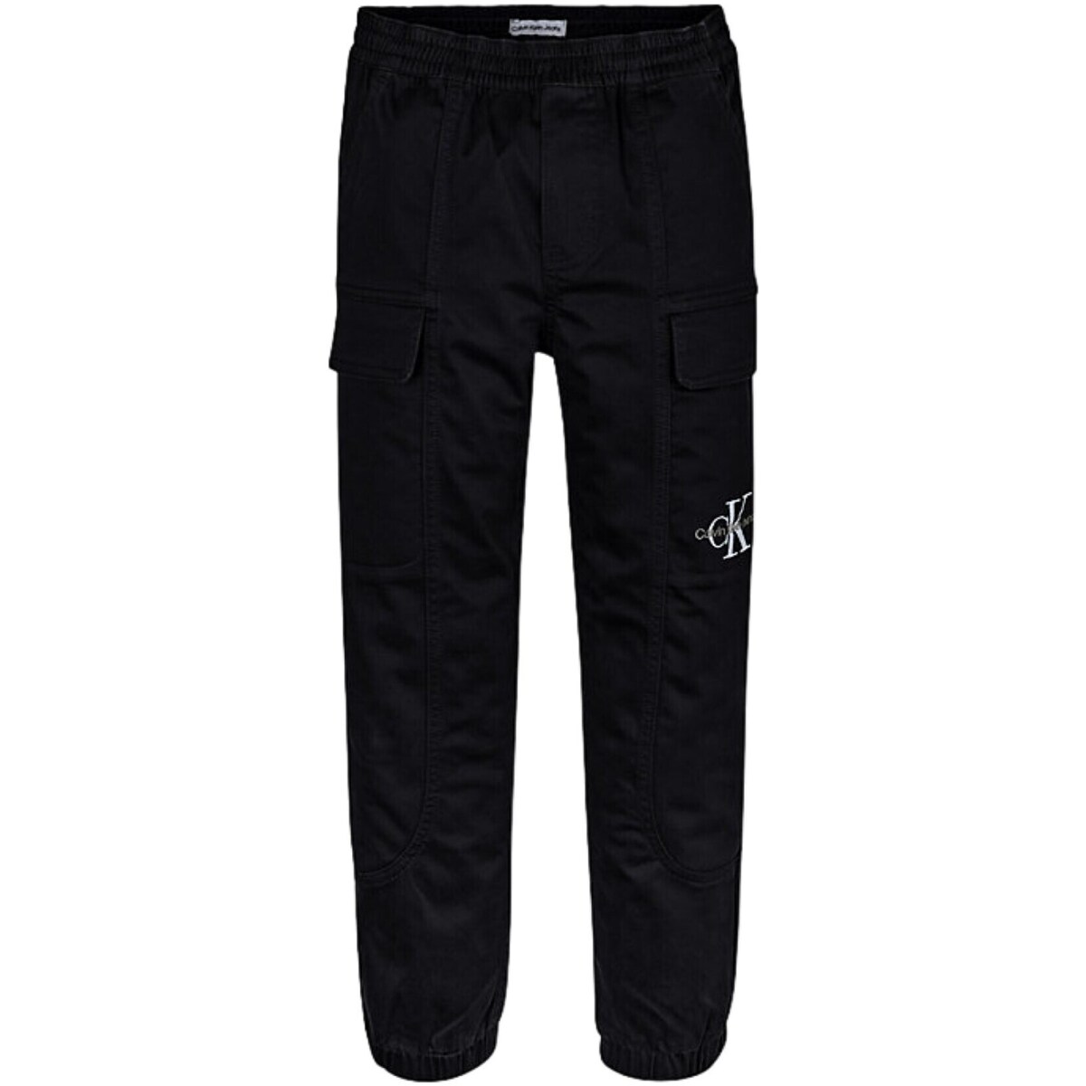 Abbigliamento Bambino Pantaloni 5 tasche Calvin Klein Jeans IB0IB01675 Nero