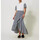 Abbigliamento Donna Jeans 3/4 & 7/8 Twin Set GONNA LUNGA IN VICHY CON BALZA Bianco/Nero