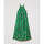 Abbigliamento Donna Jeans 3/4 & 7/8 Twin Set ABITO LUNGO IN MUSSOLA STAMPATA Verde