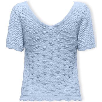 Only Top Becca Life S/S - Cashmere blue Blu