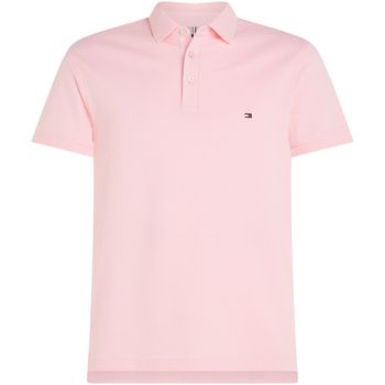 Image of Polo Tommy Hilfiger Polo a maniche corte rosa con logo