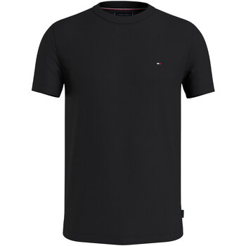 Abbigliamento Uomo T-shirt & Polo Tommy Hilfiger T-shirt nera con mini logo Nero