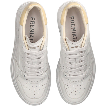 Premiata Sneaker Quinn D 6689 in pelle Bianco
