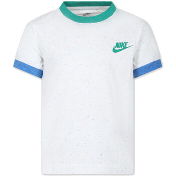 Abbigliamento Bambino T-shirt maniche corte Nike 86L709 Bianco