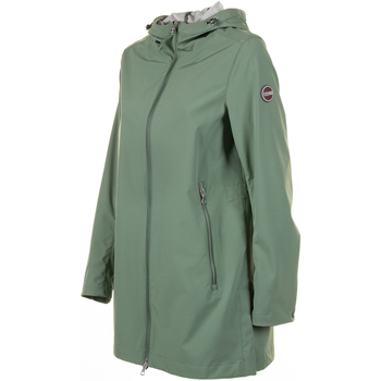 Colmar Giacca lunga verde in softshell stretch Verde