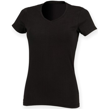 Abbigliamento Donna T-shirts a maniche lunghe Skinni Fit SK122 Nero