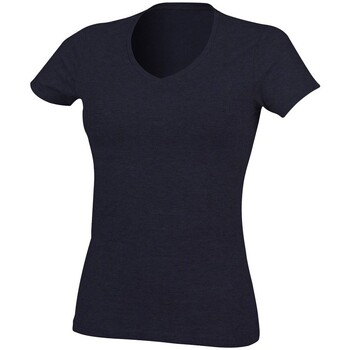 Abbigliamento Donna T-shirts a maniche lunghe Skinni Fit SK122 Blu