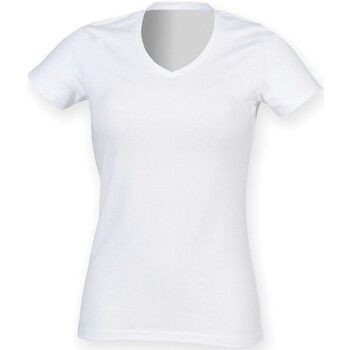 Abbigliamento Donna T-shirts a maniche lunghe Skinni Fit SK122 Bianco