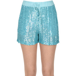 Abbigliamento Donna Shorts / Bermuda P.a.r.o.s.h. Shorts Gem con paillettes PNH00003025AE Blu